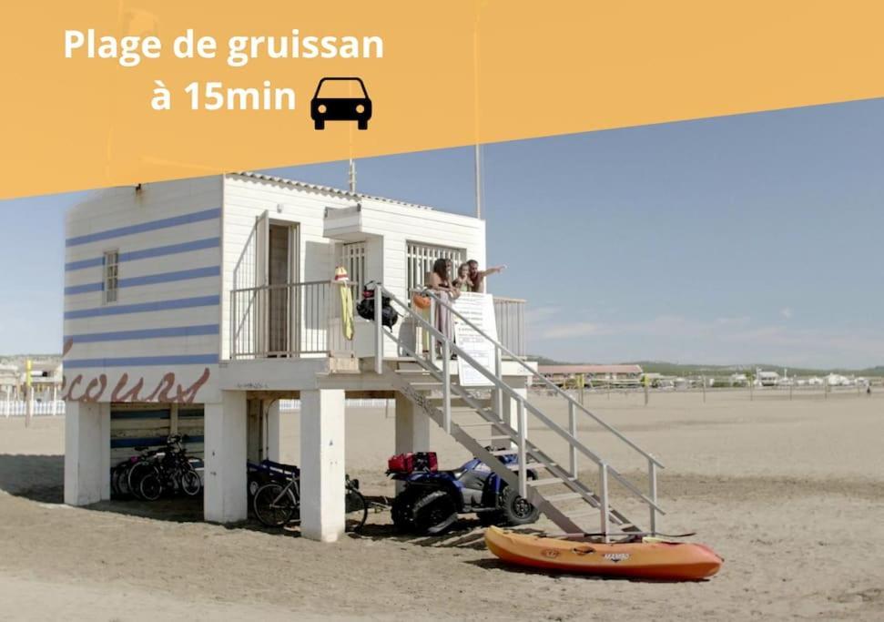 L'Orchidee, Proche De La Gare Avec Clim Et Terrasse Appartement Narbonne Buitenkant foto