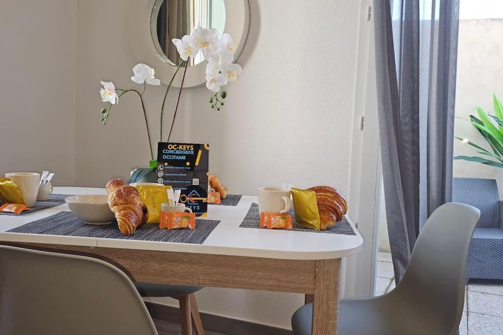L'Orchidee, Proche De La Gare Avec Clim Et Terrasse Appartement Narbonne Buitenkant foto
